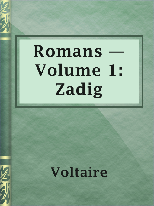 Title details for Romans — Volume 1: Zadig by Voltaire - Available